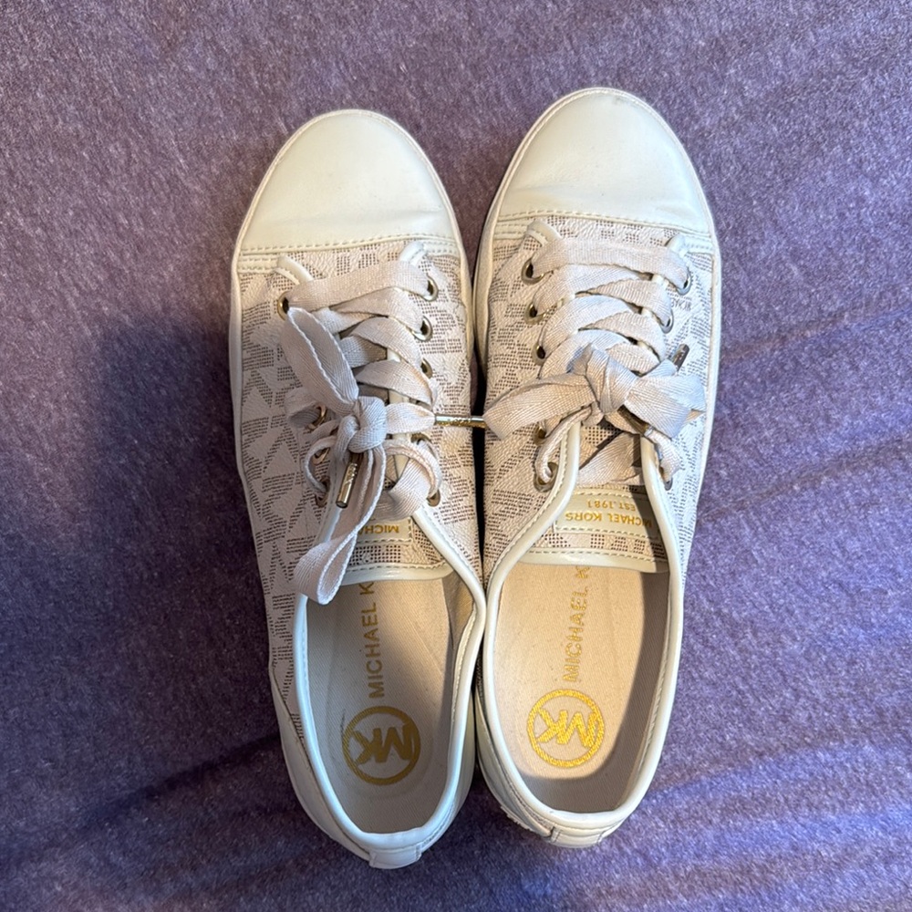 Michael Kors Cream Casual Sneakers